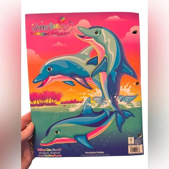 Lisa Frank Happy 30th Birthday Binder Bundle Unicorn Dolphin Puppy Colorful - Picture 5 of 7
